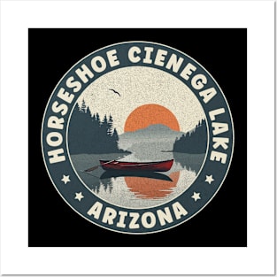 Horseshoe Cienega Lake Arizona Sunset Posters and Art